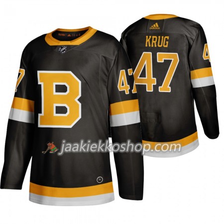 Miehille NHL Boston Bruins Pelipaita Torey Krug 47 Adidas 2019-20 Musta Authentic